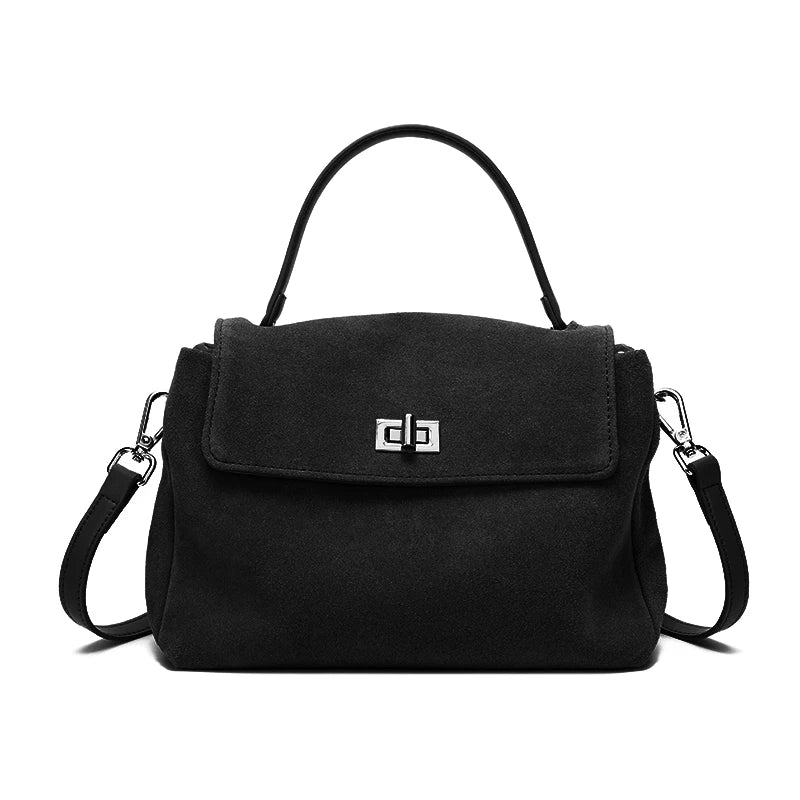 Suede Leather Crossbody Bag