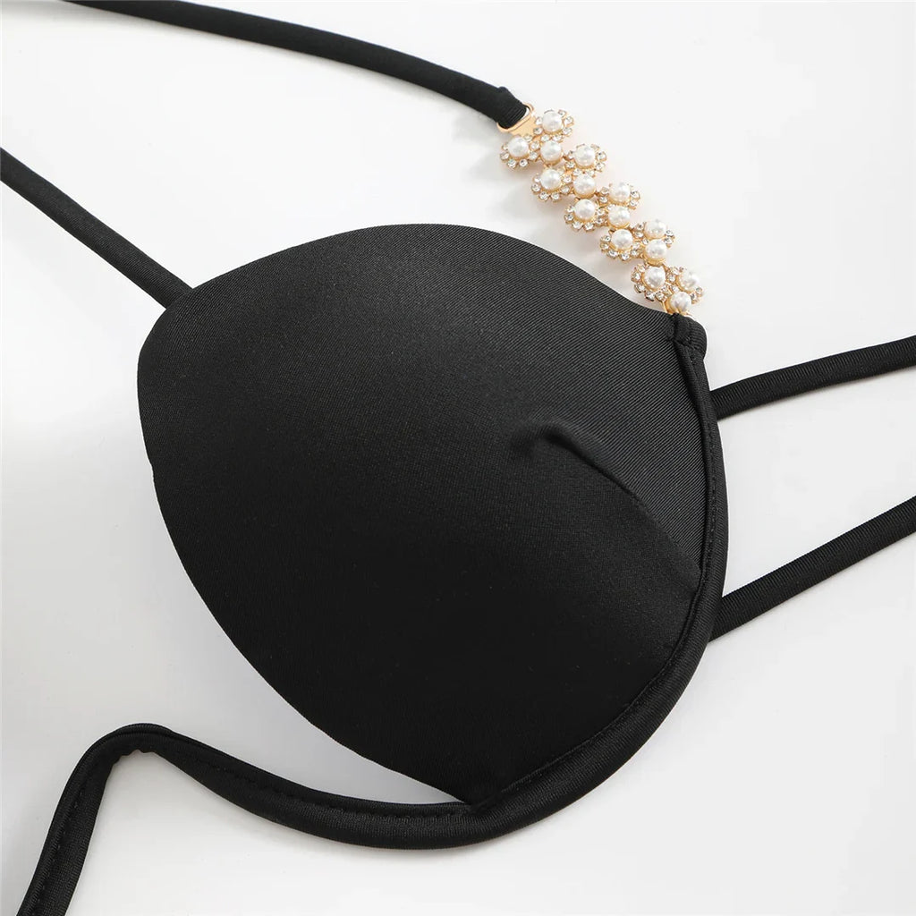 Pearls Underwired Brazilian Bikini Set