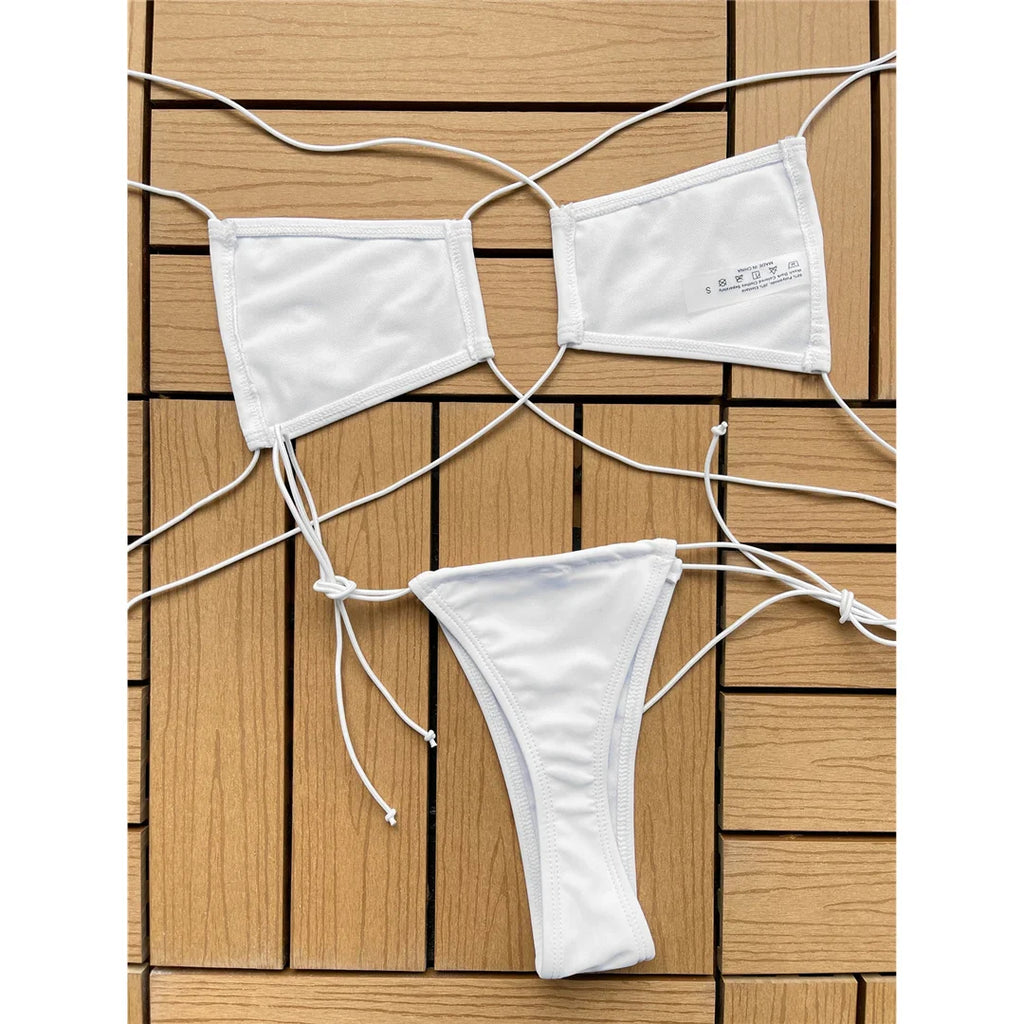 Halter Micro Thong Bikini Set