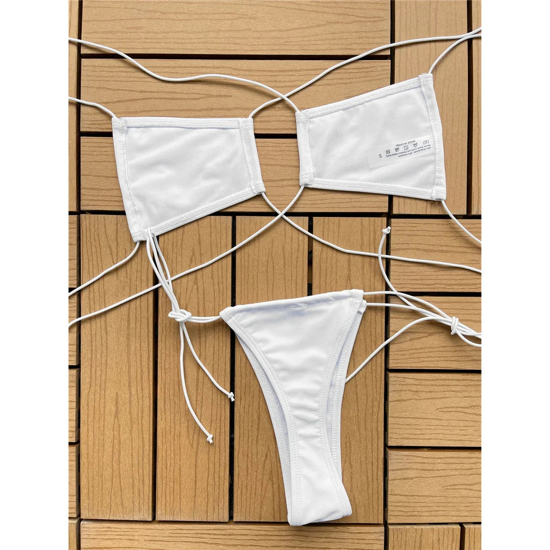 Halter Micro Thong Bikini Set