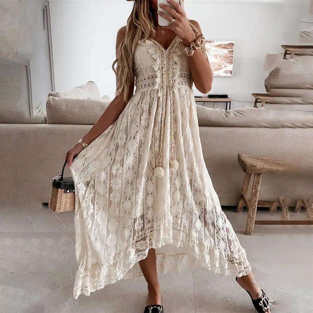 CELINA DRESS Beige