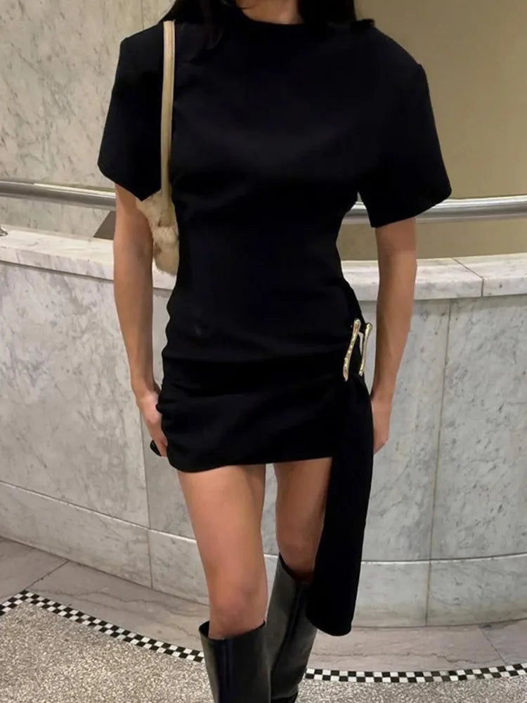 Kurzärmliges Minikleid
