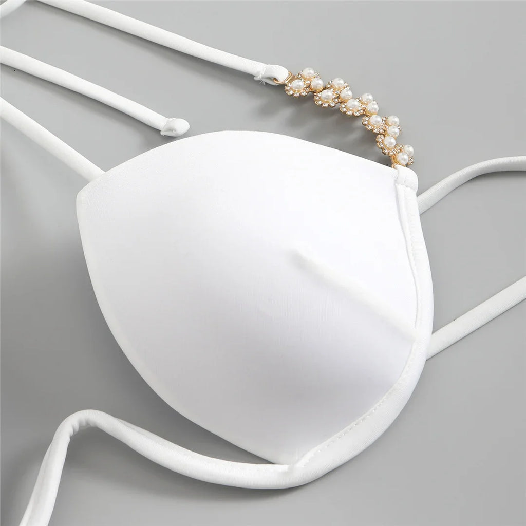 Pearls Underwired Brazilian Bikini Set