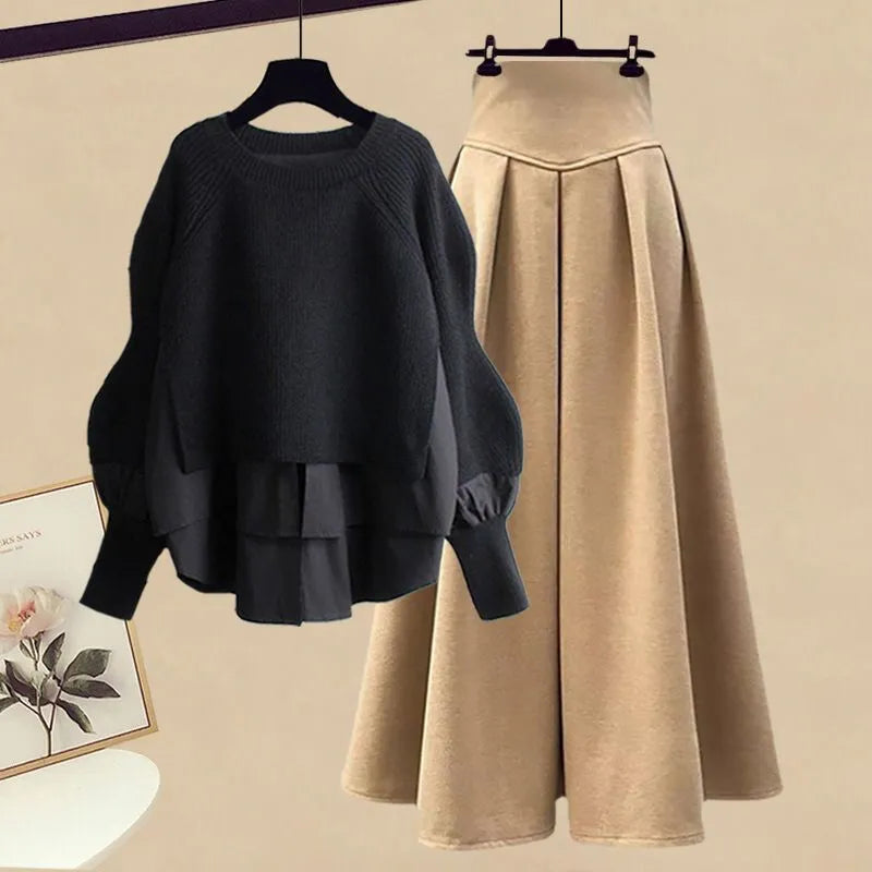 ZAFAIRA SET black and Khaki