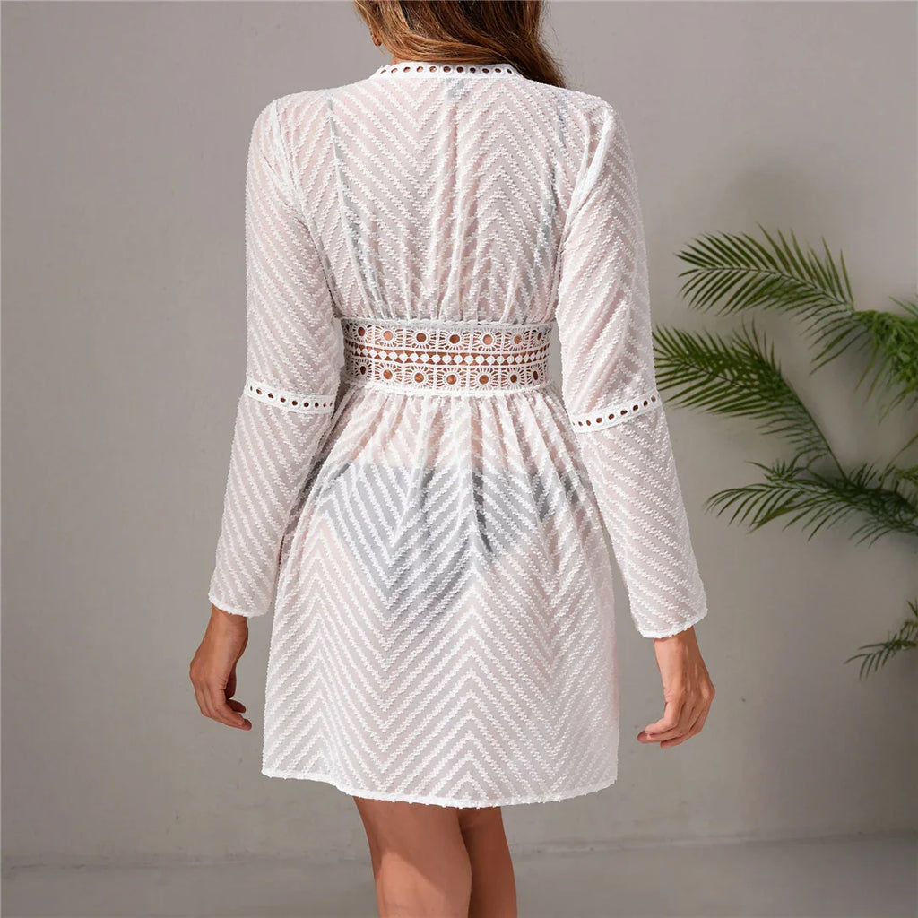 Wave Crochet Beach Tunic