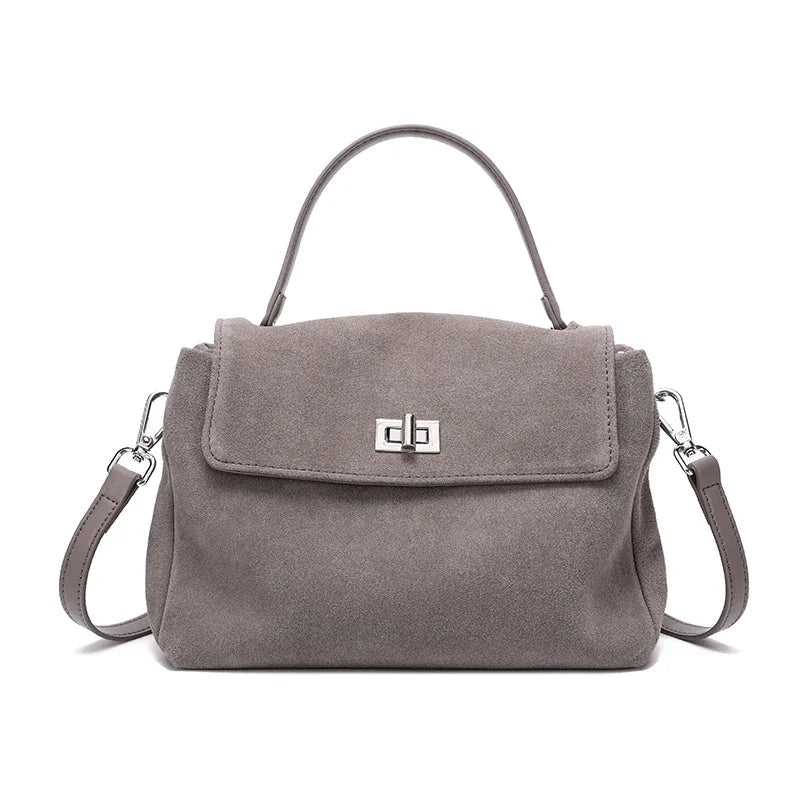 Suede Leather Crossbody Bag