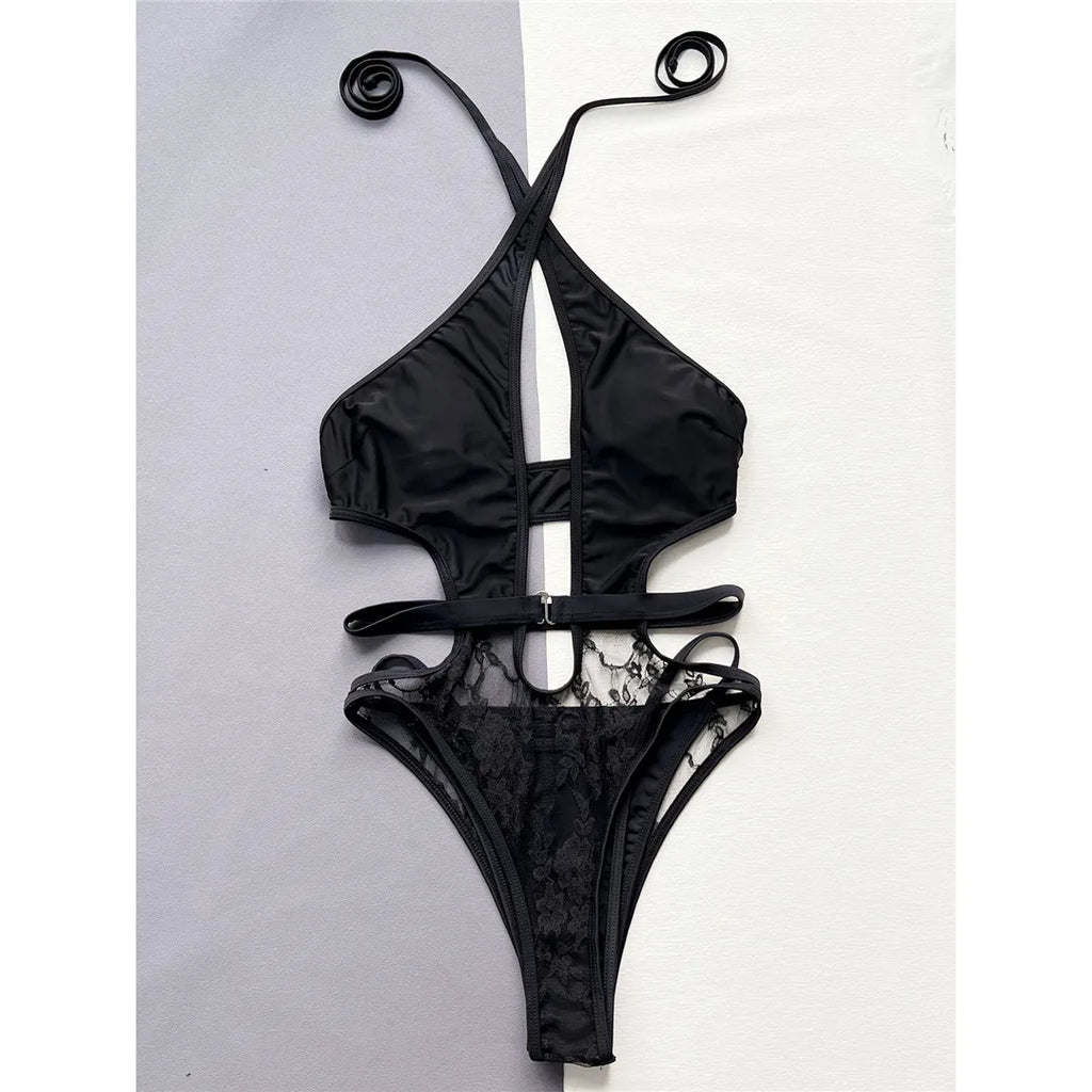 Halter Cut-Out Backless Monokini