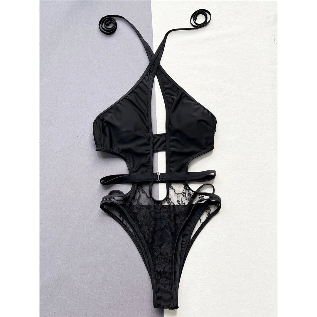 Halter Cut-Out Backless Monokini