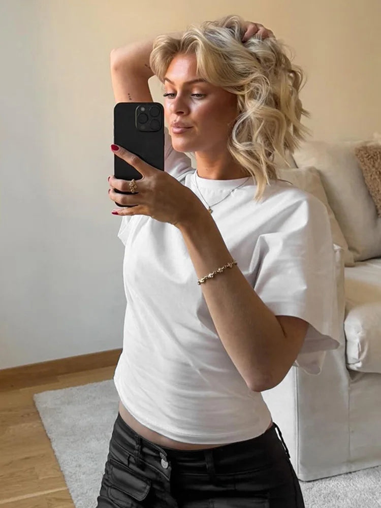 Casual Cropped T-shirt