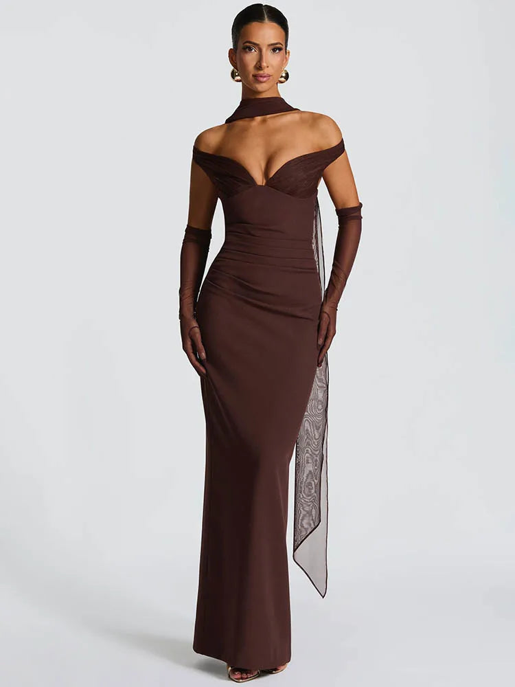 ELLA DRESS Brown