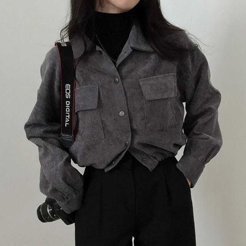 JENNI BLOUSE dark gray