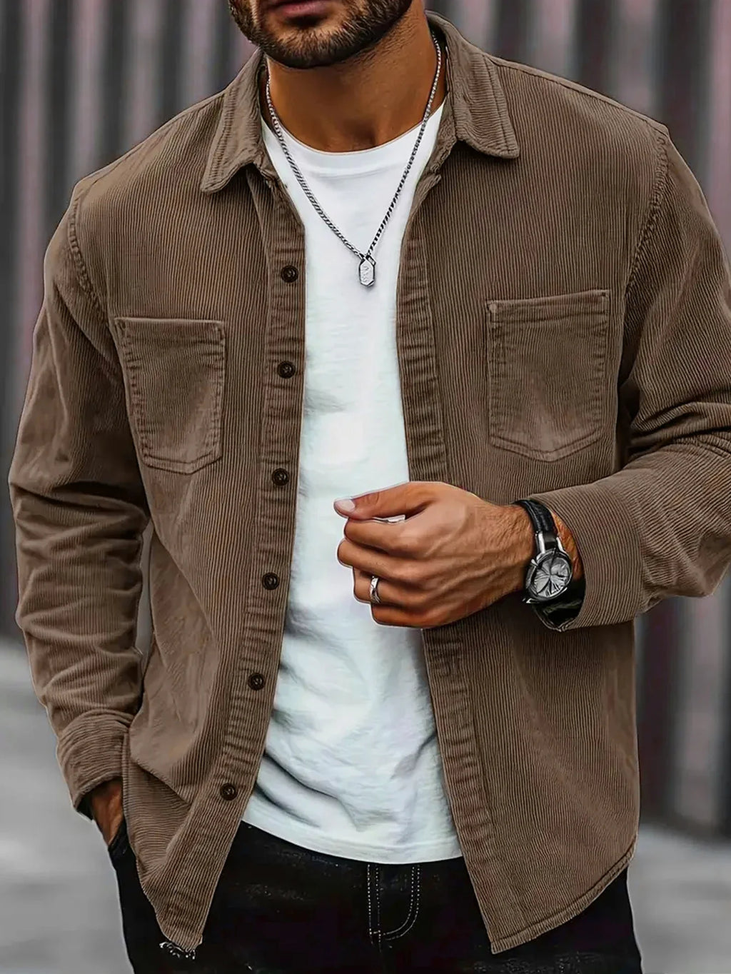 Logan Corduroy Button Shirt