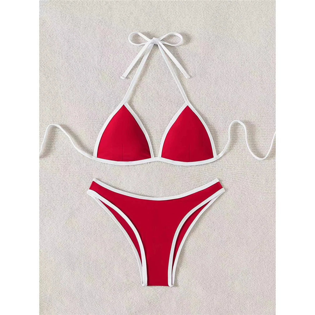 Halter Brazilian High Cut Bikini Set