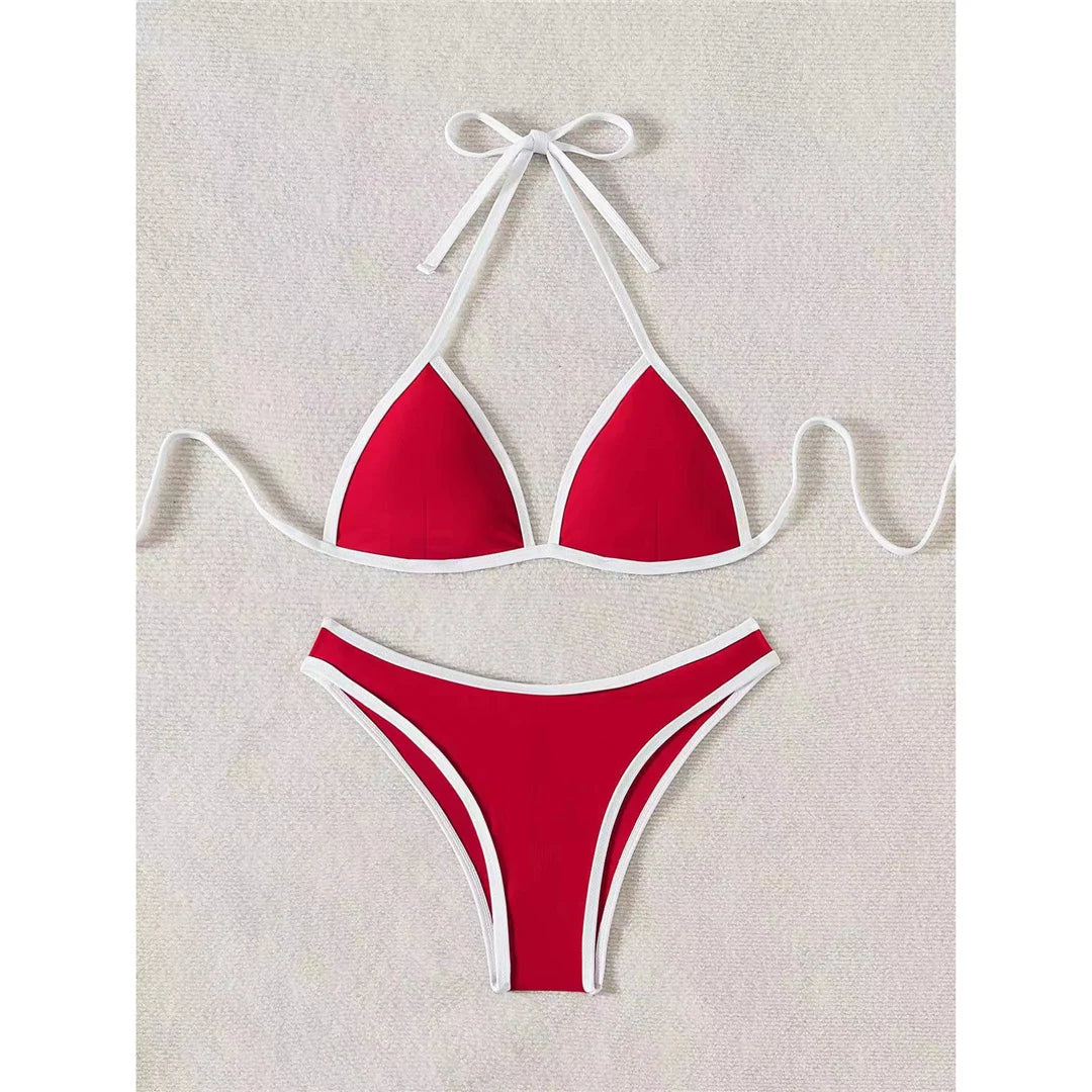 Halter Brazilian High Cut Bikini Set