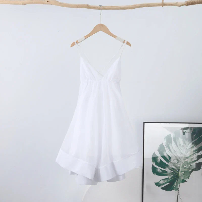 LINDA MINI DRESS 01 white