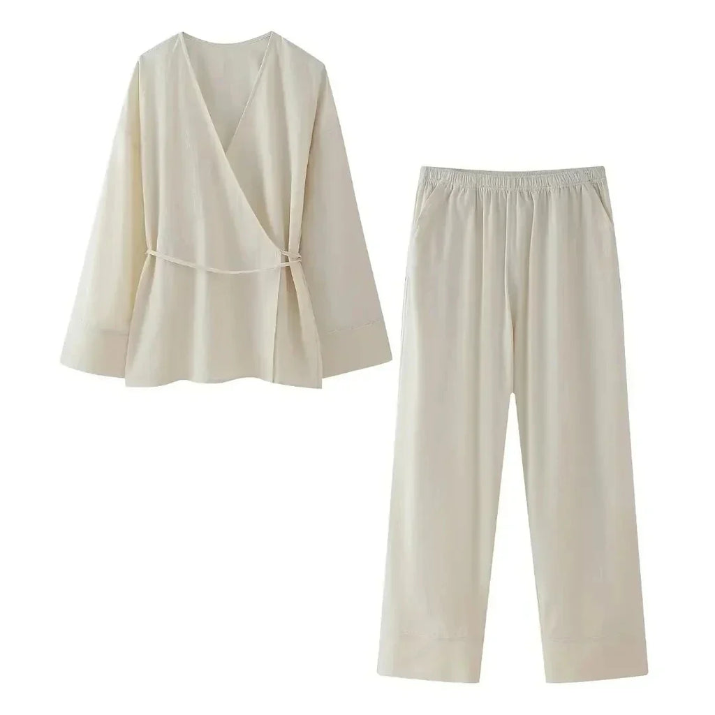 EREN 2 PIECES SET Beige