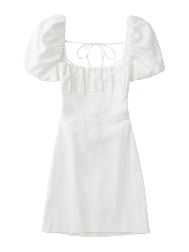 JOLINE DRESS White