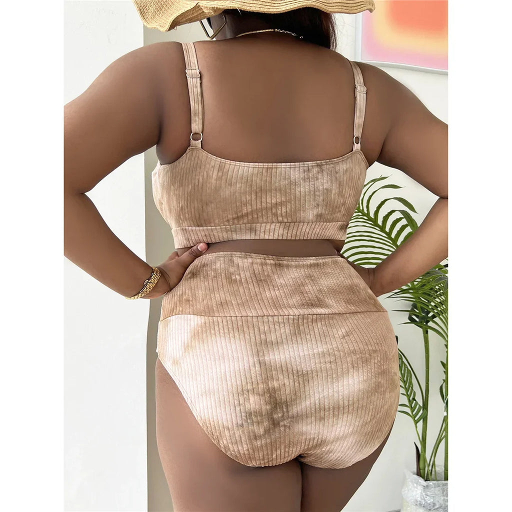 Plus Size Tie Dye Bikini
