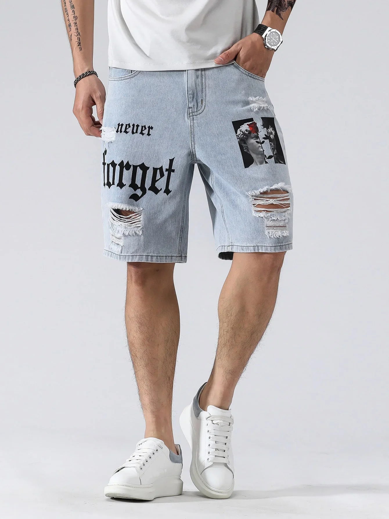 Grayson Cargo Denim Shorts