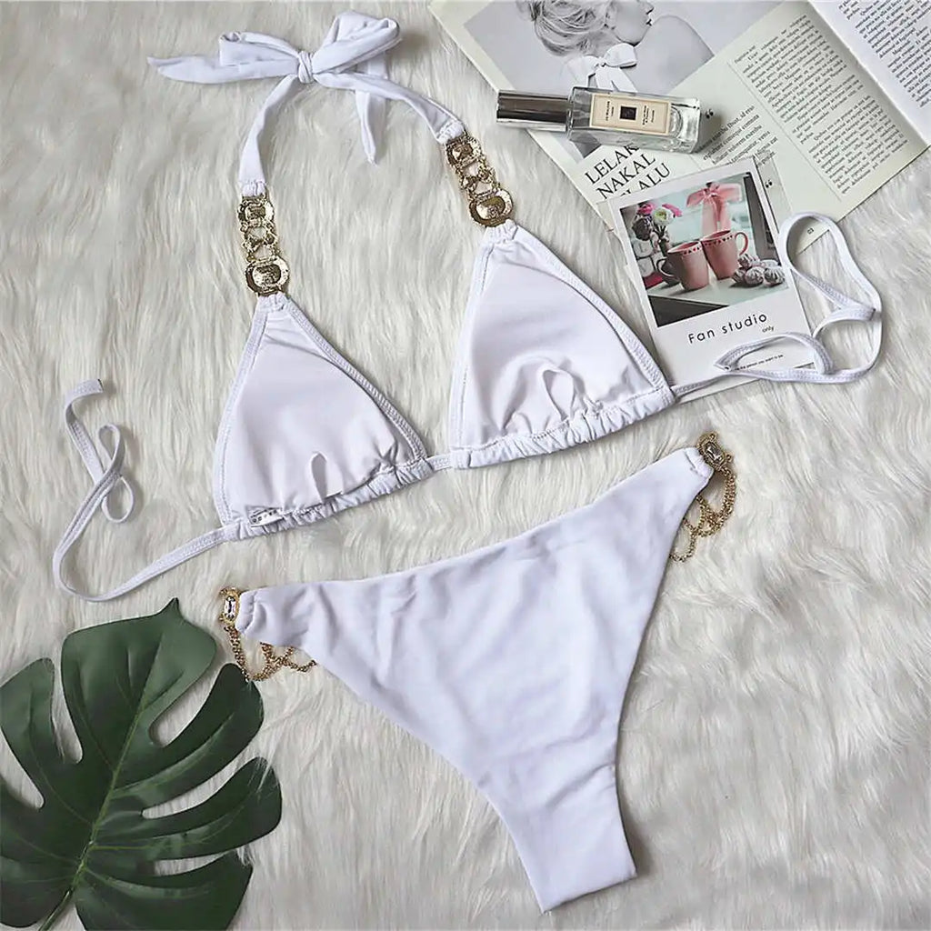 Jeweled Diamond Rhinestone Bikini