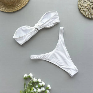 Bandeau Knotted Brazilian Bikini