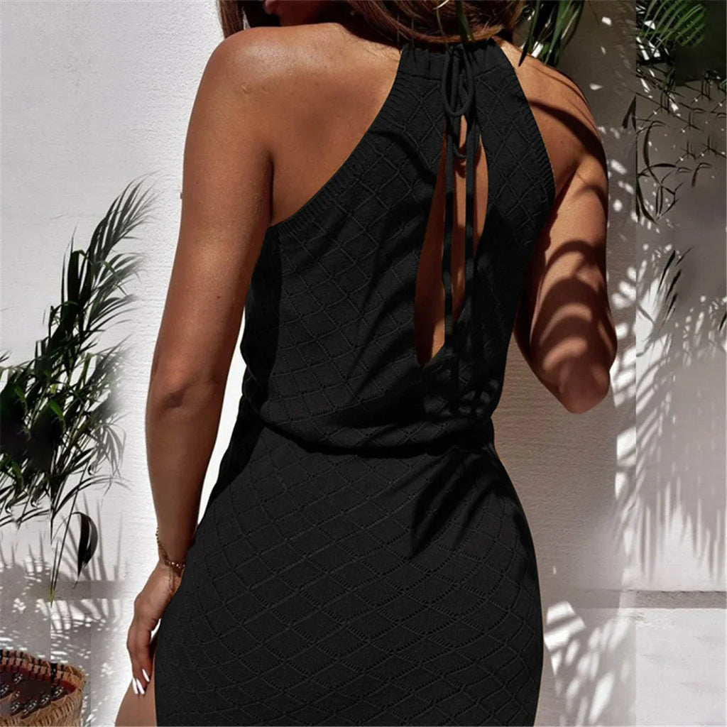 Halter Crochet Knitted Beach Tunic