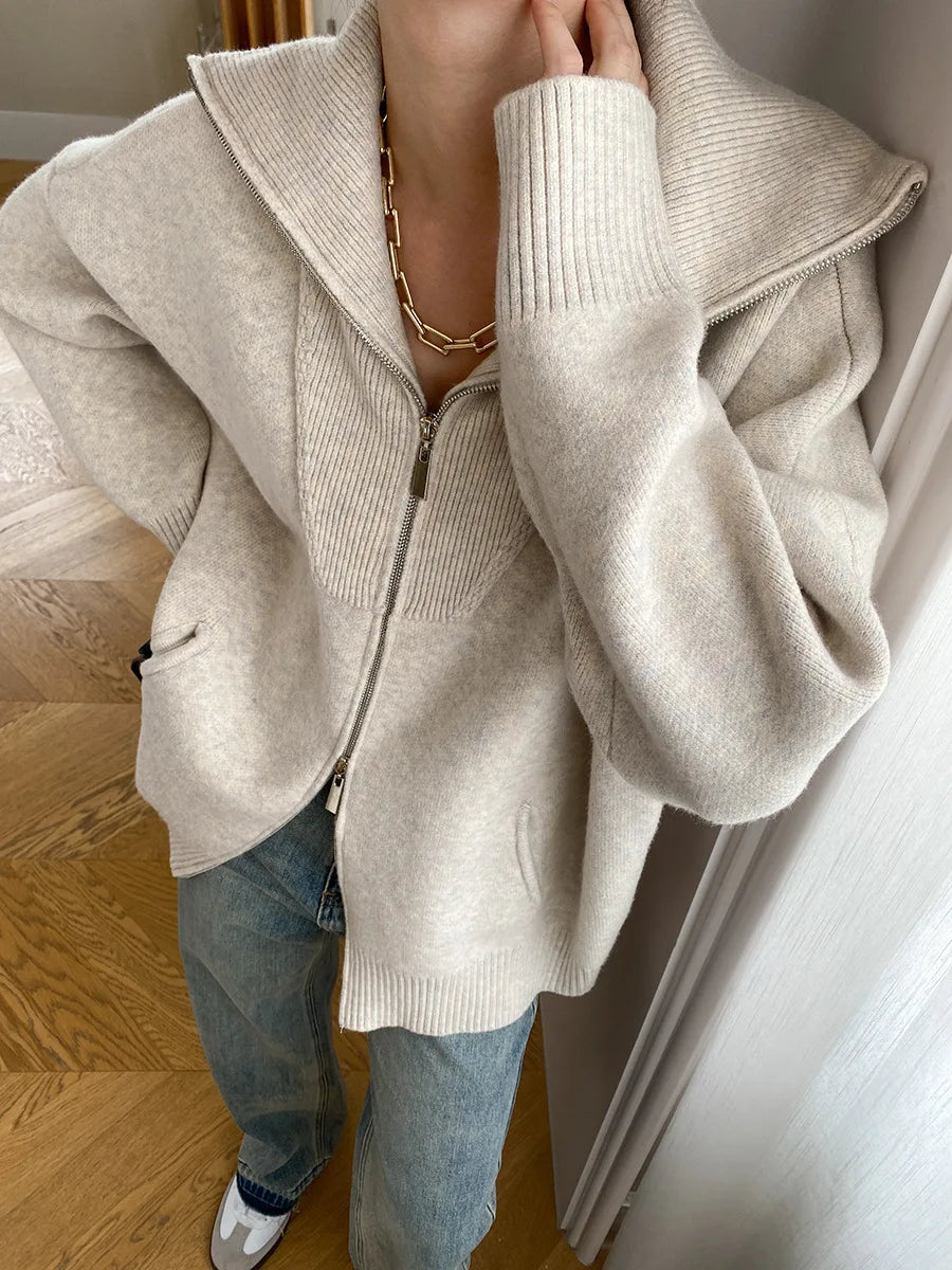 BELENA CARDIGAN Beige One Size