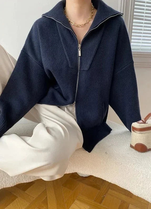 BELENA CARDIGAN navy blue One Size