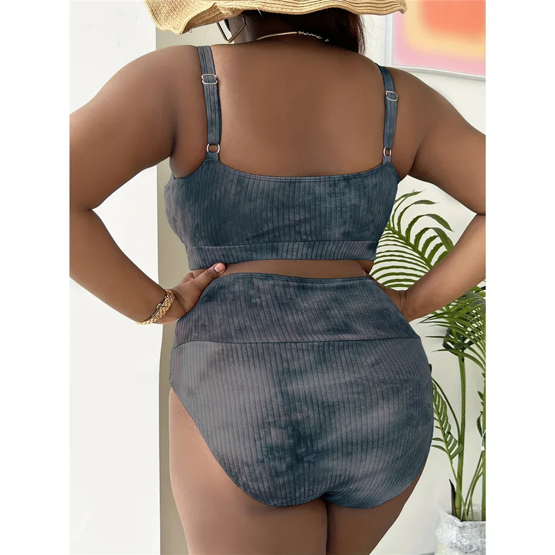 Plus Size Tie Dye Bikini