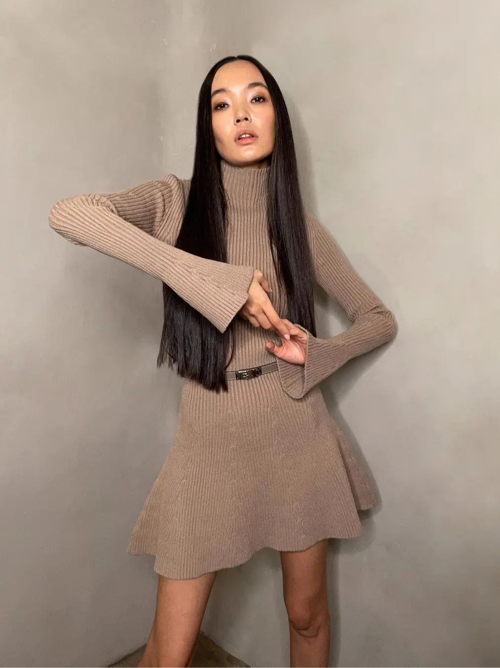 BAIRA MINI DRESS Khaki