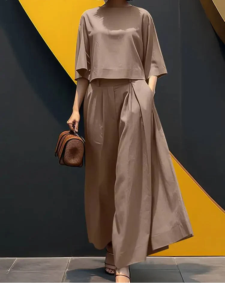 NADIA 2 PIECES SET Khaki