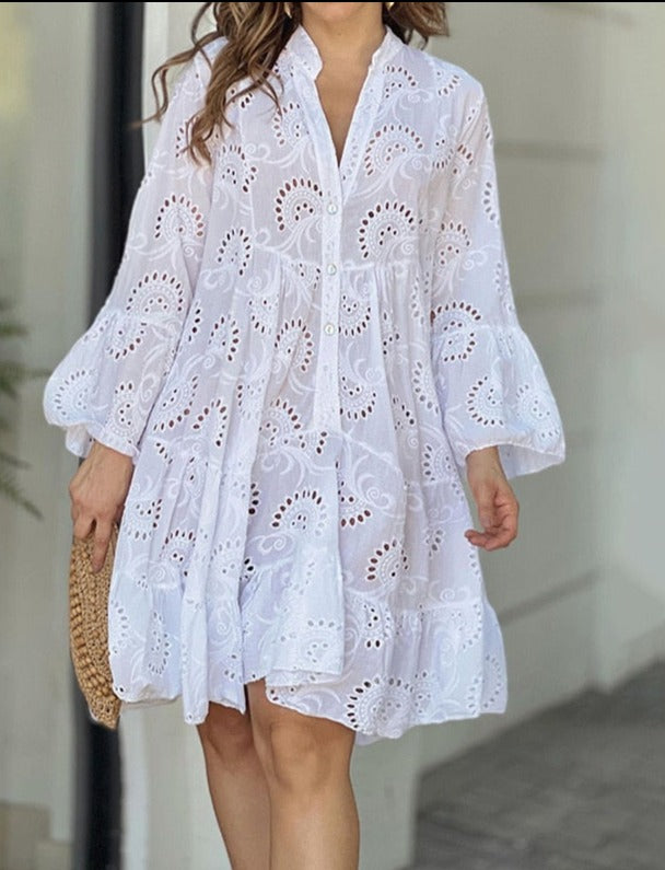 MALYNA DRESS White