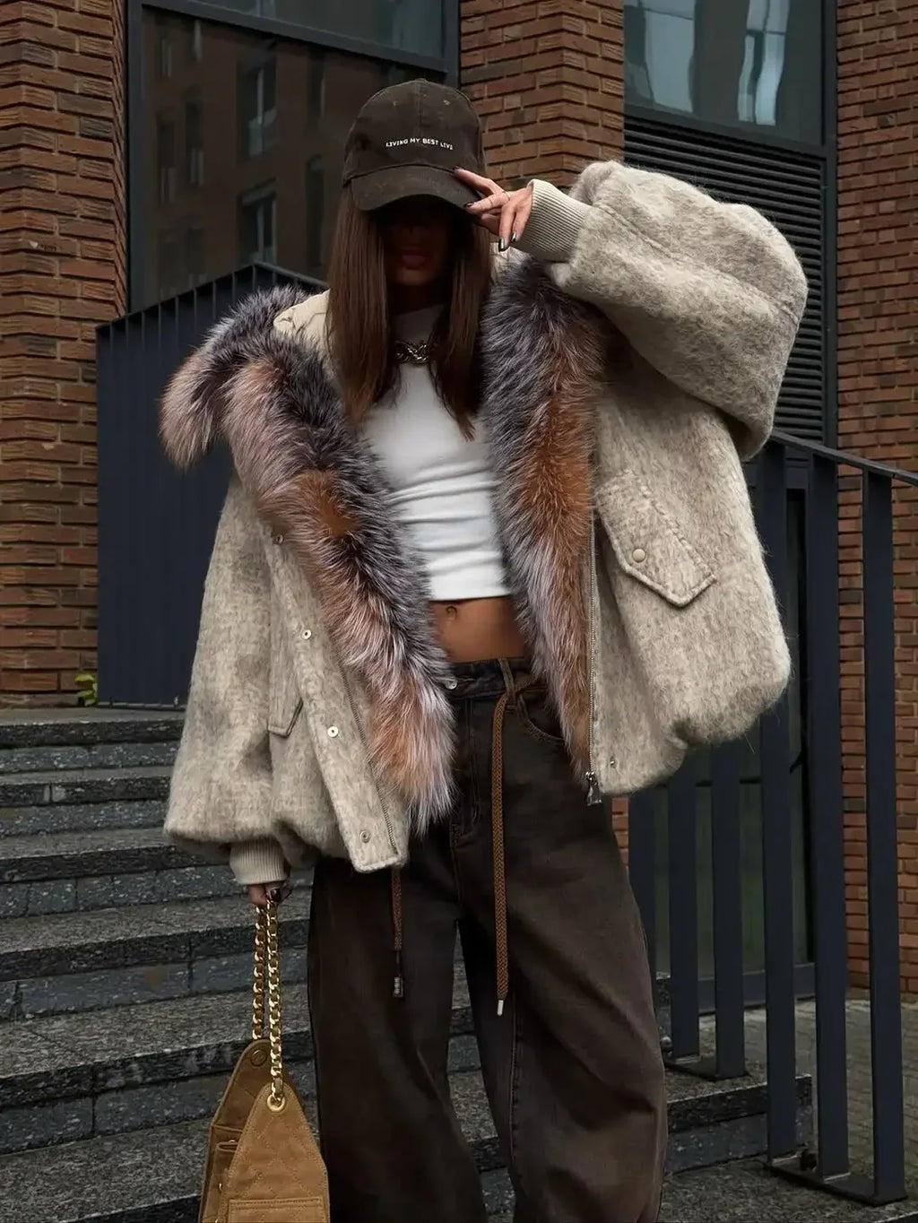 Odessa Fur Collar Coat