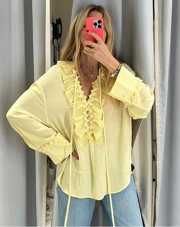 POLLY BLOUSE Yellow 1