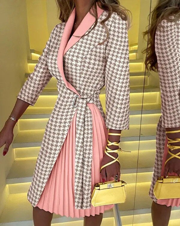 Jessica Dress houndstooth