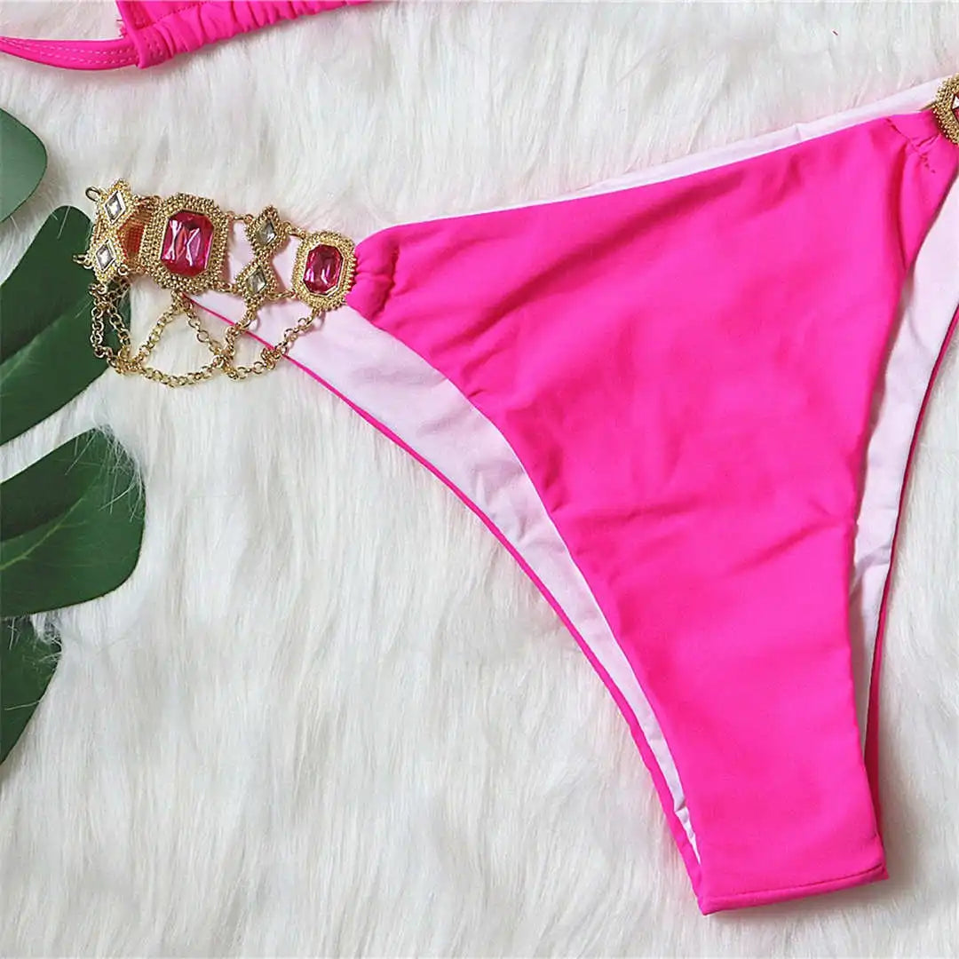 Jeweled Diamond Rhinestone Bikini