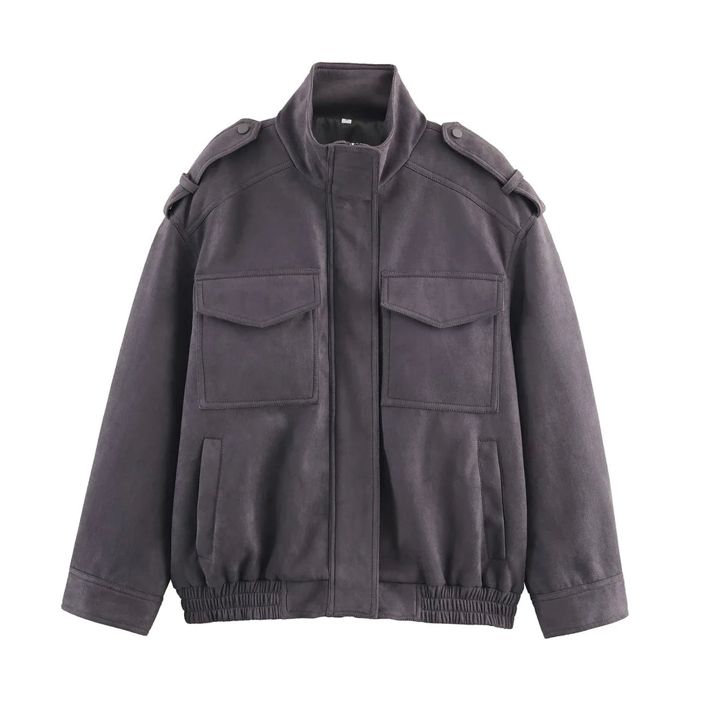 Suede Luxe Zipper Jacket