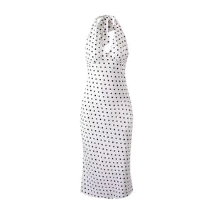 Élodie Polka Dot Halter Dress