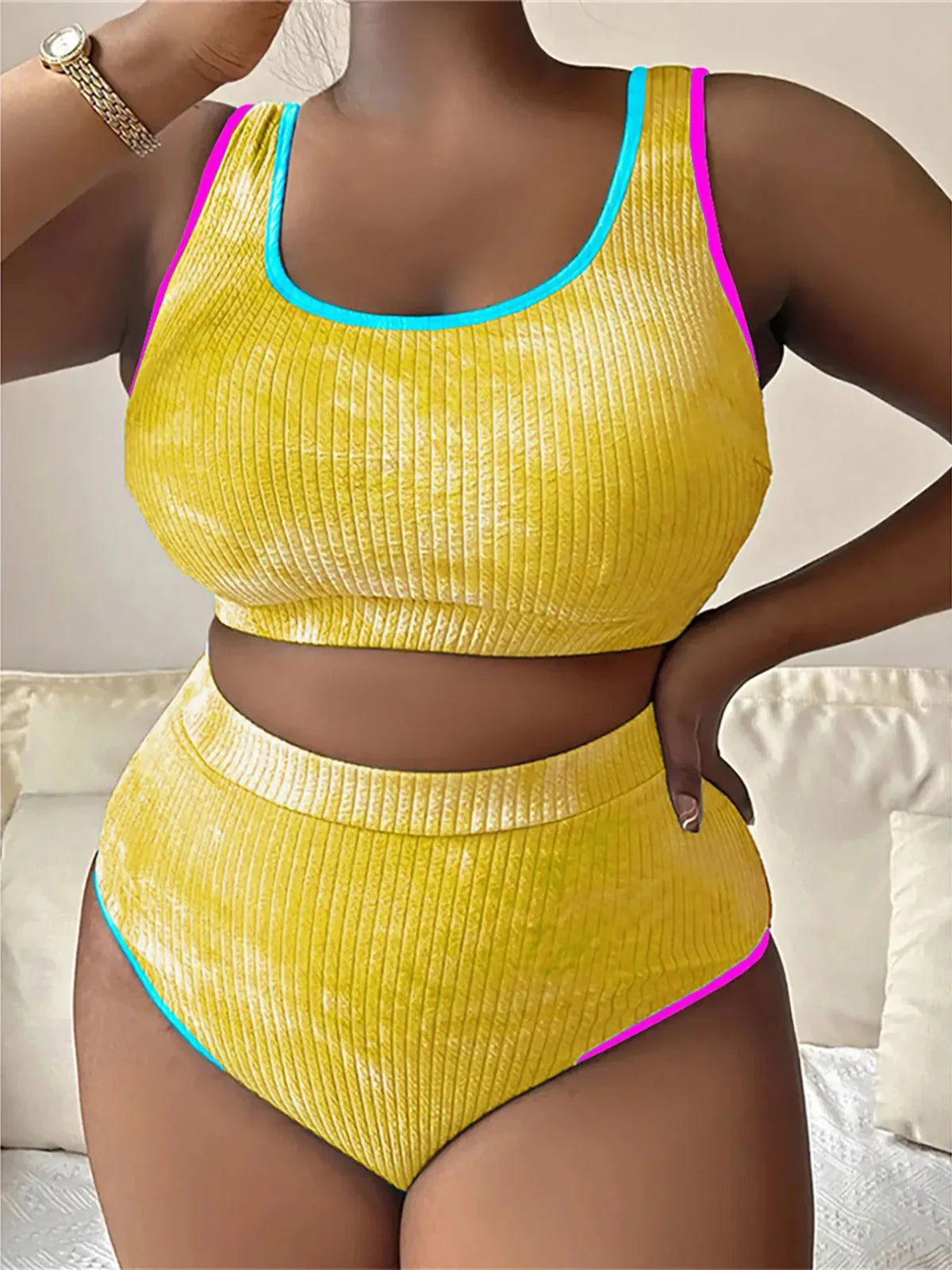 Tie Dye Bikini Large Size