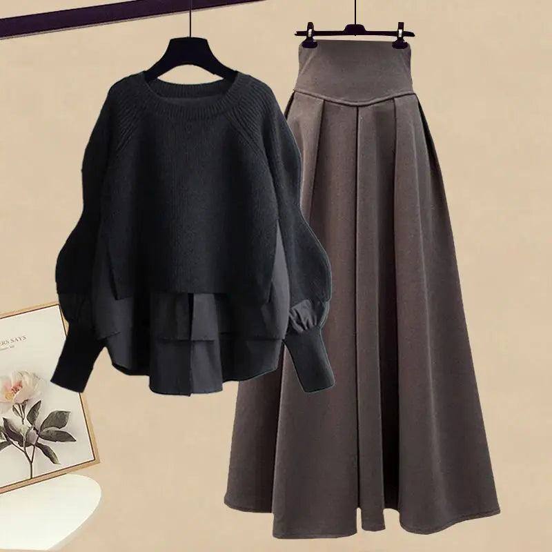 ZAFAIRA SET Black and coffee