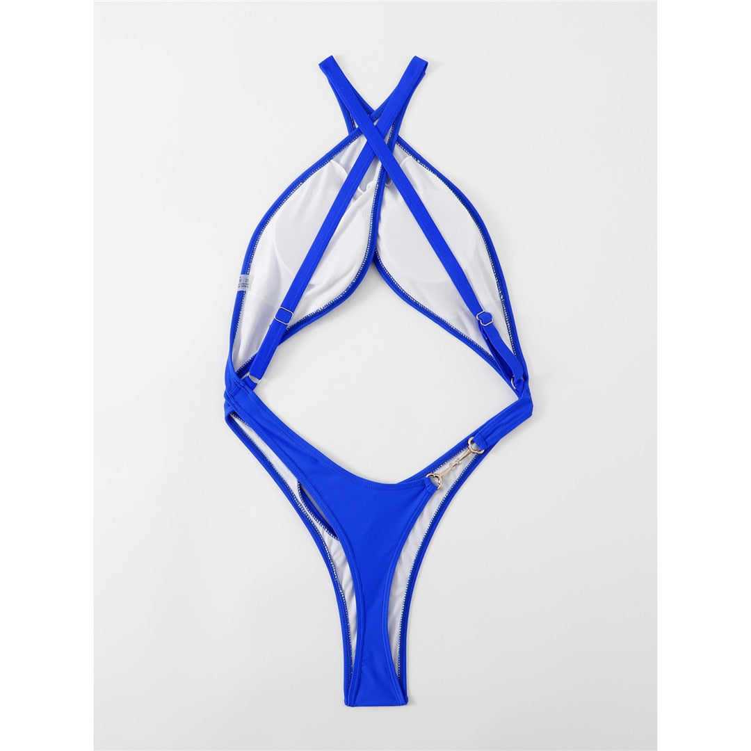 Micro Tummy Cut Out Extreme Mini One Piece Swimsuit