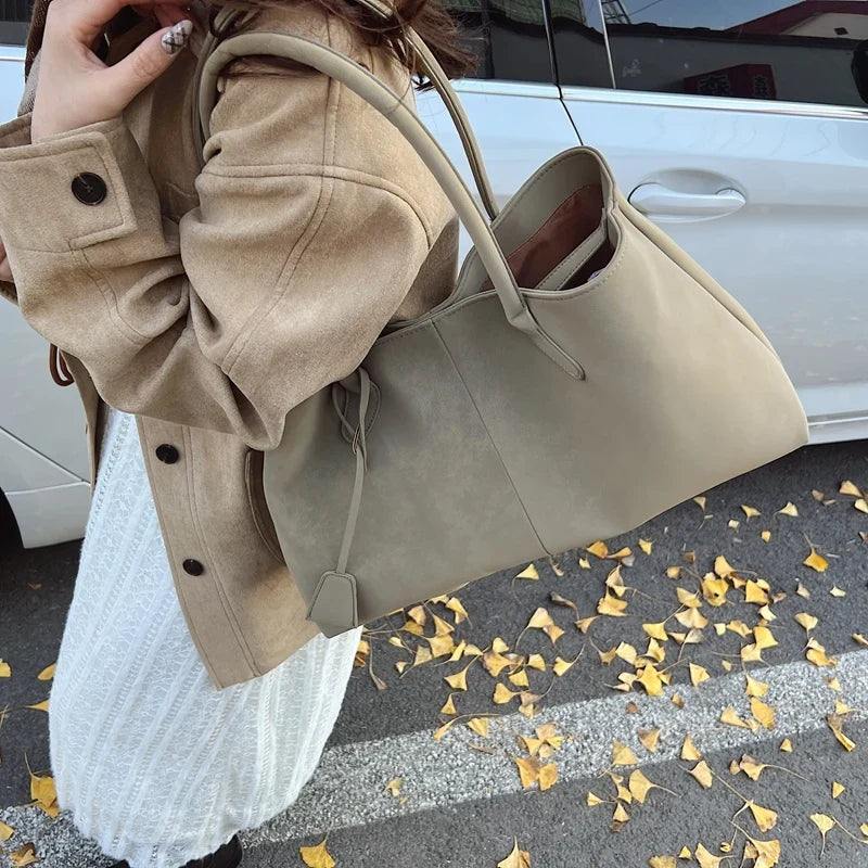 Margot Faux Suede Shoulder Bag