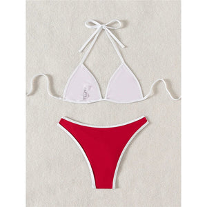 Halter Brazilian High Cut Bikini Set