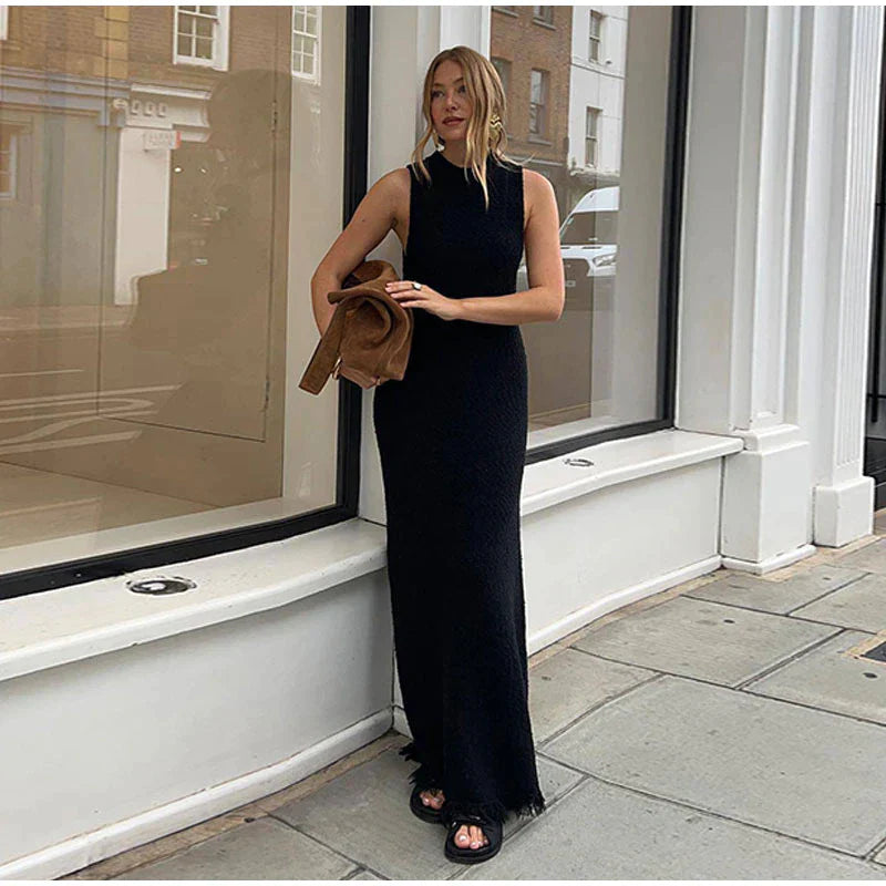 QINISY DRESS Black