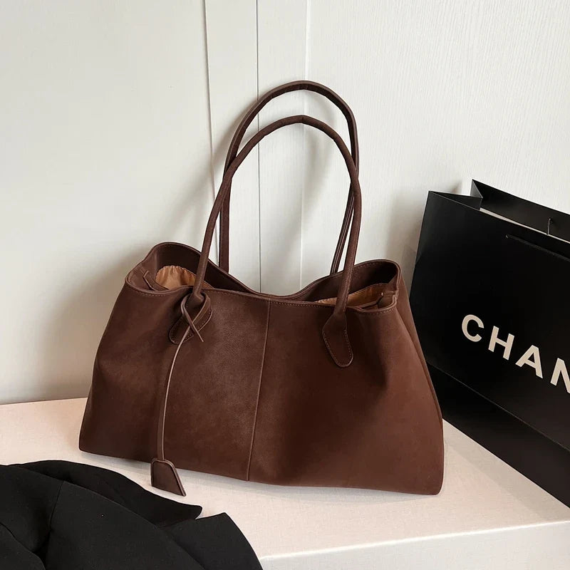 Margot Faux Suede Shoulder Bag