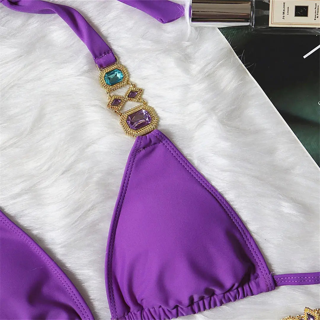 Jeweled Diamond Rhinestone Bikini