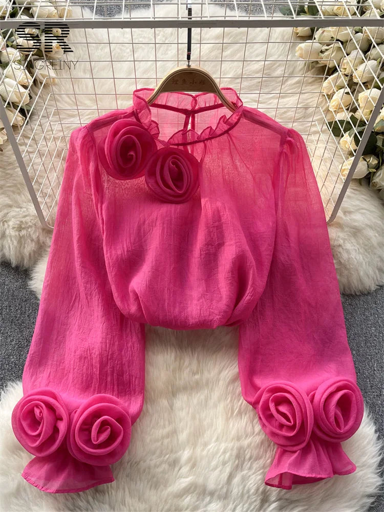 PINELOPA BLOUSE rose One Size