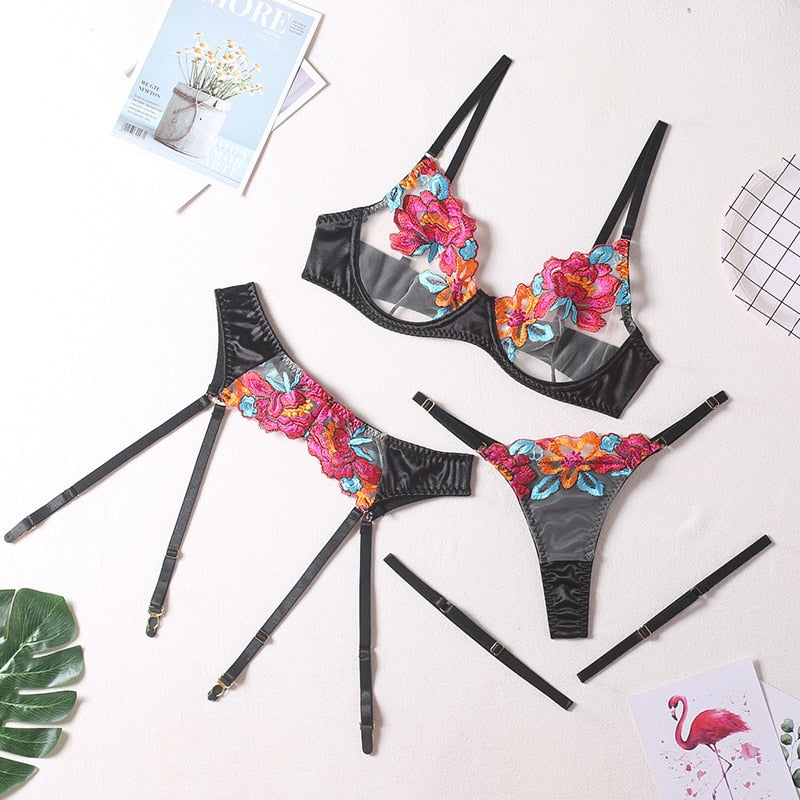 Lavina Bra Set black