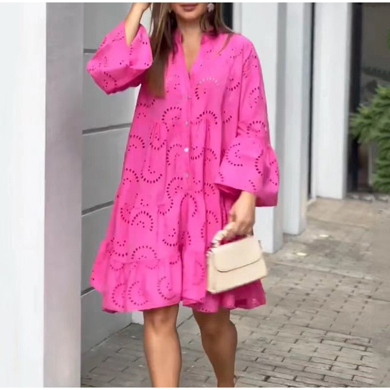 MALYNA DRESS Rose Red
