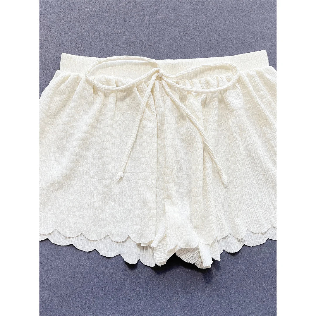 Ruffled Halter Bikini Set